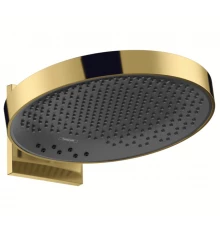 Верхний душ Hansgrohe Rainfinity 26234990, 36 х 36 см, 3 режима струи, с держателем, золото