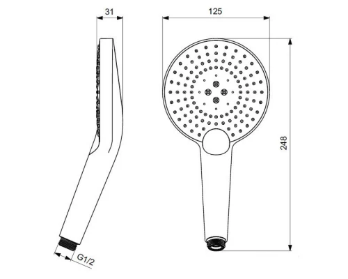 Душевая лейка Ideal Standard Idealrain B1759AA