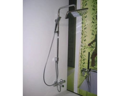 Верхний душ Jacob Delafon EO E3875-CP, 1/2", 280*280 мм, 1 режим струи, без держателя, квадратный, хром