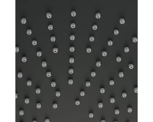 Верхний душ Migliore Kvant Black, 30 х 30 см, черный матовый, 30465