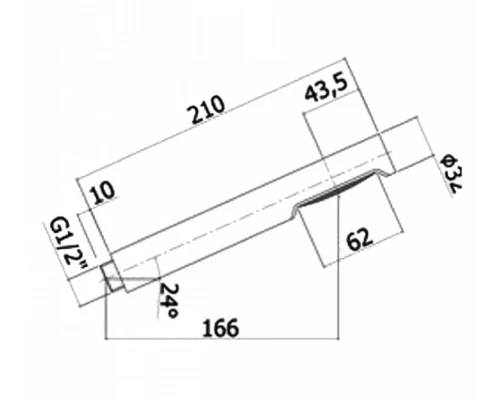 Душевая лейка Paffoni Birillo ZDOC032CR 1 режим, цвет хром