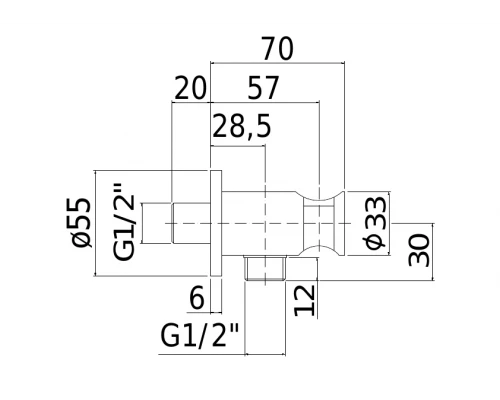 Шланговое подключение Paffoni ZSUP031NO, черный матовый