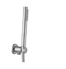Душевой гарнитур +водорозетка с подключением воды Paffoni Master ZDUP094CR, цвет хром