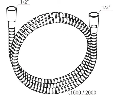 Душевой шланг Ravak 915.00/915.02, 150/200 см, X07P340/X07P341