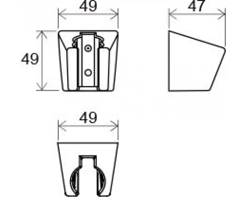 Держатель для душевой насадки Ravak 612.00, пластиковый, X07P345