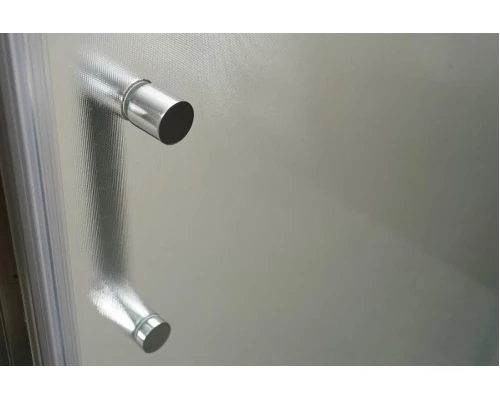 Шторка для ванны BelBagno Unique UNIQUE-VF-2-150/180-140, стекло прозрачное/матовое, цвет профиля хром