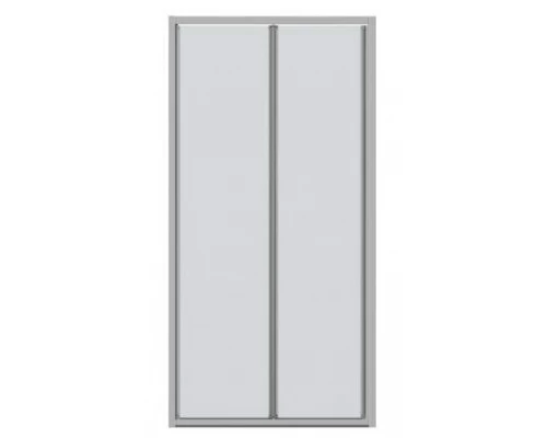 Душевая дверь в нишу Bravat Line BD100.4121A, 100 x 200 см, складная, стекло прозрачное, хром