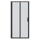 Душевая дверь в нишу Bravat Black Line, 90 x 200 см, складная, стекло прозрачное, профиль черный, BD100.4121B