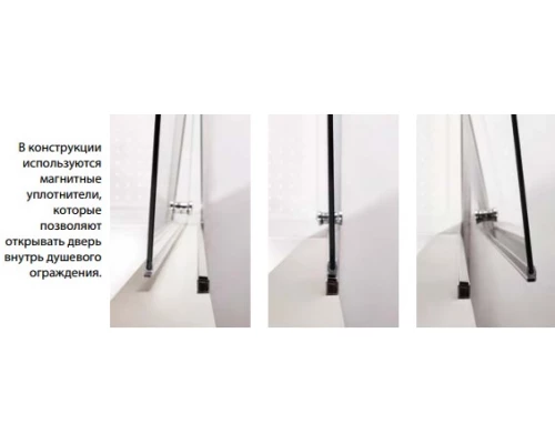 Душевая дверь Cezares ECO-B-1-75-Cr, 75 см
