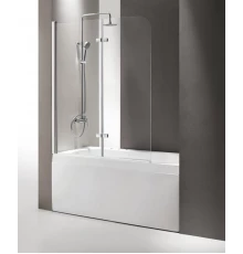 Душевая шторка на ванну Cezares Eco-O-V-21-120/140-C-Cr 120x140 см стекло прозрачное