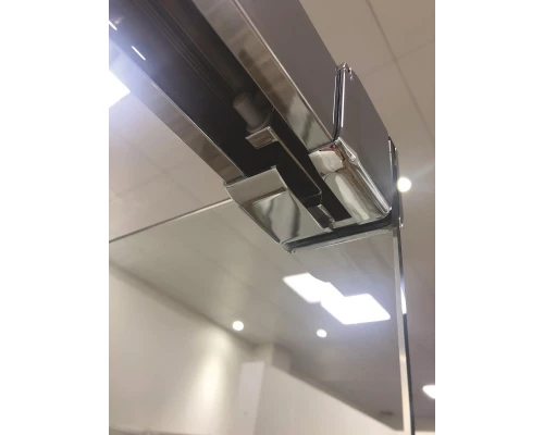 Шторка на ванну Cezares Tandem-soft TANDEM-SOFT-VF-2-180/145-C/P-Cr-IV, 180 х 145 см, стекло прозрачное/матовое, цвет профиля хром