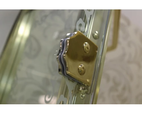 Душевая дверь в проем Cezares RETRO-BF-1-110-PP-Cr, профиль хром, стекло матовое с прозрачным узором