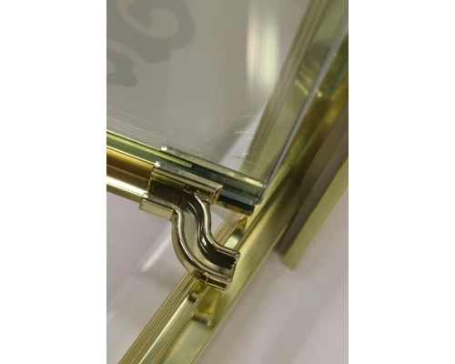 Душевая дверь в проем Cezares RETRO-BF-1-110-PP-Cr, профиль хром, стекло матовое с прозрачным узором