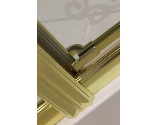 Душевая дверь в проем Cezares RETRO-BF-1-110-PP-Cr, профиль хром, стекло матовое с прозрачным узором