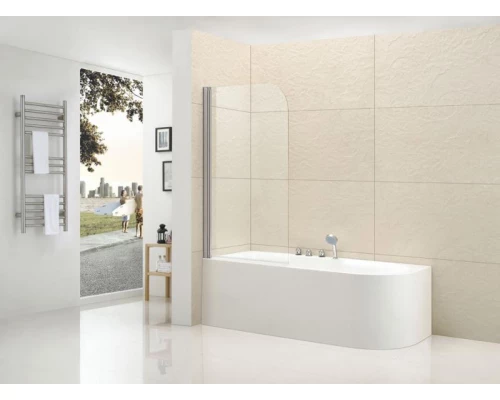 Шторка для ванны Cezares ECO-V-1-80/140-Cr, 80 х 140 см