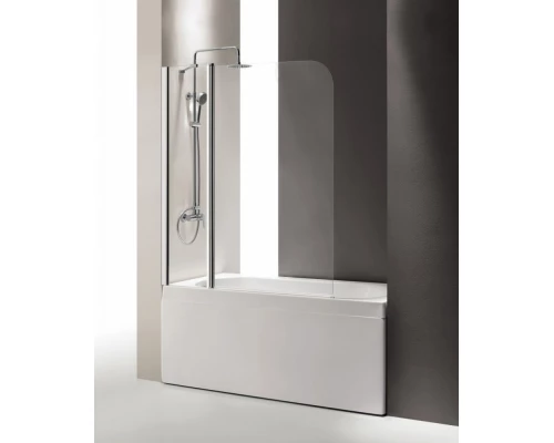 Душевая шторка на ванну Cezares Eco-O-V-11-120/140-C-Cr 120x140 см стекло прозрачное