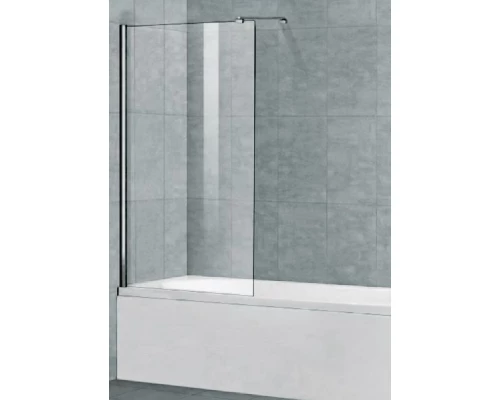 Шторка на ванну Cezares Liberta-V-1-80/155-C-Cr 80 x 195 см, стекло прозрачное, профиль хром