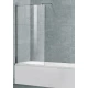 Шторка на ванну Cezares Liberta-V-1-80/155-C-Cr 80 x 195 см, стекло прозрачное, профиль хром