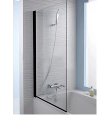 Шторка на ванну Jacob Delafon Struktura E6D042-BL, 80 см, черная, реверсивная