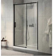 Душевая дверь Jacob Delafon Contra E22C170-BL, 170 х 195 см, стекло прозрачное, профиль чёрный