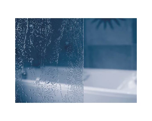 Шторка на ванну Ravak VS3 100, профиль белый, витраж полистирол рейн, 795P010041