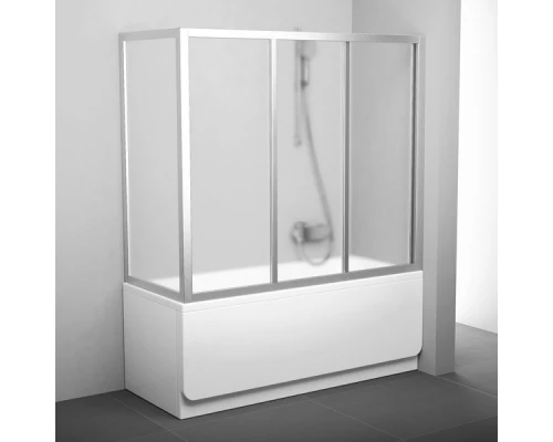 Боковая стенка Ravak APSV-75, профиль сатин, витраж грейп, 95030U02ZG