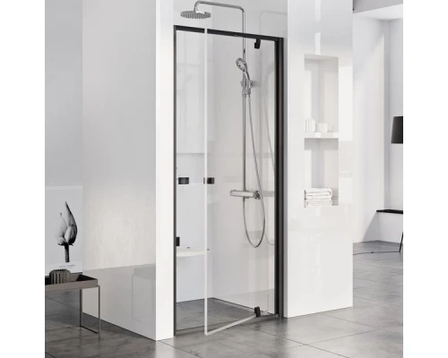 Душевая дверь Ravak Pivot PDOP1-90, профиль черный, витраж транспарент, 03G70300Z1