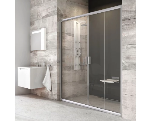 Душевая дверь в нишу Ravak Blix BLDP4-160, профиль сатин, витраж транспарент, 0YVS0U00Z1