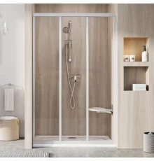 Душевая дверь в нишу Ravak Supernova ASDP3-80, профиль сатин, витраж транспарент, 00V40U02Z1