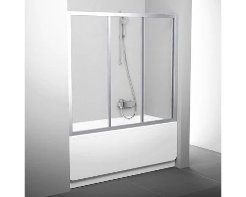 Шторка для ванн Ravak AVDP3-150, профиль сатин, витраж транспарент, 40VP0U02Z1