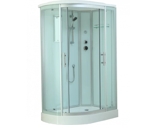 Душевая кабина Timo Standart Т-6602 Silver L/R 120 x 85 см, с крышей, с гидрозатвором, хром