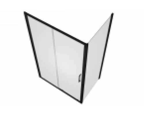 Душевой уголок Bravat Blackline BS120.3101B 120 x 80 см прямоугольный, черный
