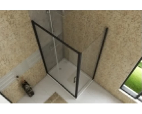 Душевой уголок Bravat Blackline BS120.3101B 120 x 80 см прямоугольный, черный