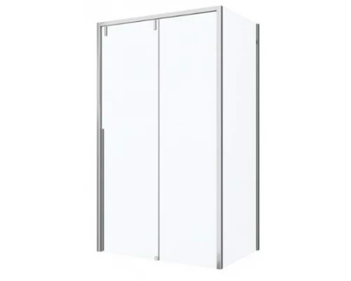 Душевой уголок Bravat Slim Line BS120.3104A, 120 x 80 x 195 см, двери раздвижные, стекло прозрачное, хром