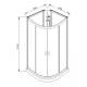 Душевой уголок Bravat Waterfall 90 х 90 x 215 см, двери раздвижные, стекло прозрачное, хром, BC090.6100A