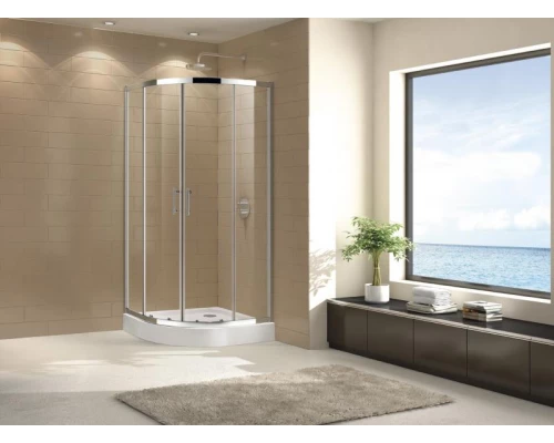 Душевой уголок Cezares ECO-O-R-2-90-C-Cr, 90 х 90 х 190 см, стекло прозрачное/матовое