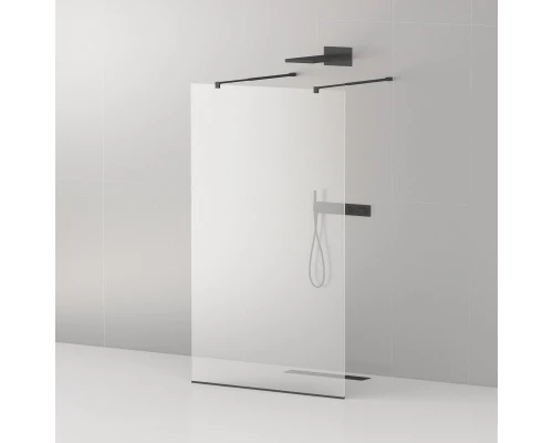 Душевое ограждение Cezares Liberta-L-2-110-C-Nero 110 x 195 см, стекло прозрачное, профиль черный