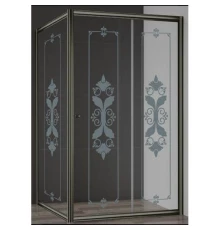 Душевой уголок Cezares, 90 х 120 х 195 см, стекло узорчатое