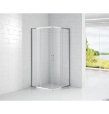 Душевой уголок Cezares ECO-O-A-2-100-C-Cr, 100 х 100 х 190 см, стекло прозрачное