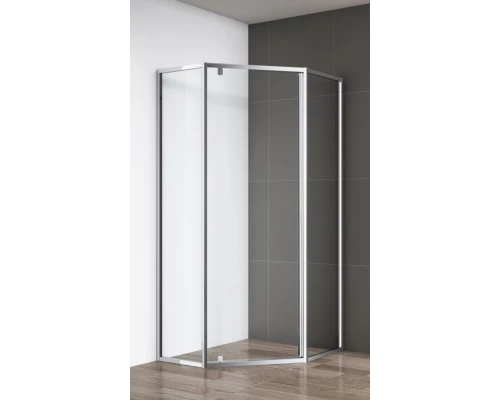 Душевой уголок Cezares ECO-O-P-1-100-C-Cr, 100 х 100 х 195 см, стекло прозрачное