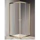 Душевой уголок Cezares GIUBILEO-A-2-100-SCORREVOLE-Br, 100 х 100 х 195 см, стекло прозрачное/матовое узорчатое