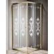 Душевой уголок Cezares GIUBILEO-A-2-80-SCORREVOLE-CP-G, 80 х 80 х 195 см, стекло узорчатое