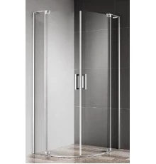 Душевой уголок Cezares SLIDER-R-2-90/100-C-Cr, 90/100 х 90/100 х 195 см, профиль хром, стекло прозрачное