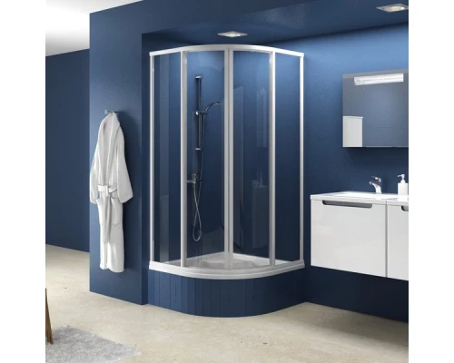 Душевой уголок Ravak Supernova SKCP4-80, профиль сатин, витраж грейп, 31140U00ZG