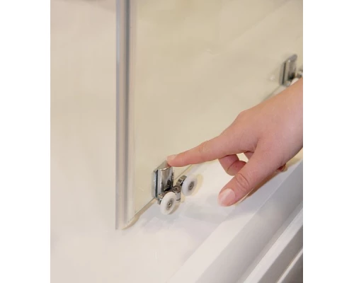 Душевой уголок Ravak Blix Slim BLSRV2-90, 90 х 90 см, профиль блестящий ,витраж транспарент, X1LM70C00Z1