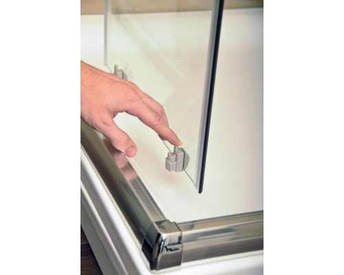 Душевой уголок Ravak Blix Sabina BLCP4-90, профиль белый, витраж грейп, 3B270140ZG