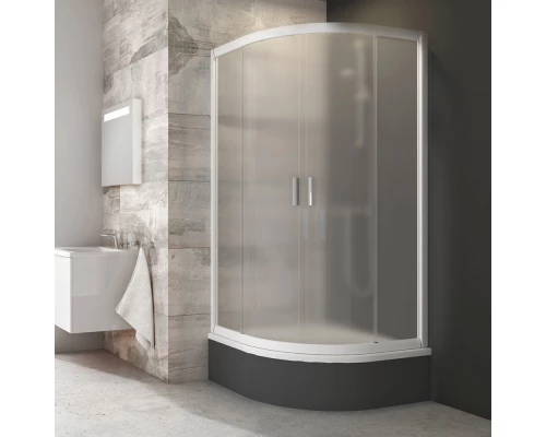 Душевой уголок Ravak Blix Sabina BLCP4-90, профиль белый, витраж грейп, 3B270140ZG