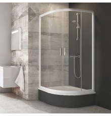 Душевой уголок Ravak Blix Sabina BLCP4-90, профиль сатин, витраж грейп, 3B270U40ZG