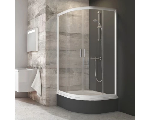 Душевой уголок Ravak Blix Sabina BLCP4-90, профиль сатин, витраж грейп, 3B270U40ZG