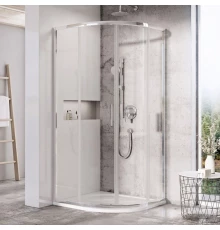 Душевой уголок Ravak Blix Slim BLSCP4-90, 90 х 90 см, профиль блестящий, витраж транспарент, X3BM70C00Z1